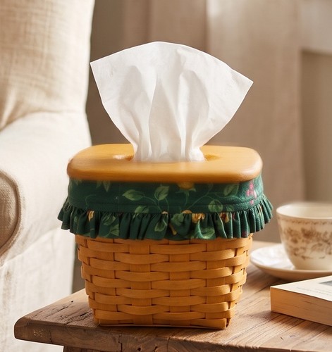 Vtg longaberger tissue - longaberger,
